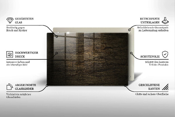 Posavaso de cristal para velas funerarias Textura de madera de corteza