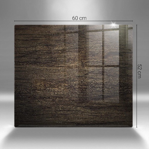 Posavaso de cristal para velas funerarias Textura de madera de corteza