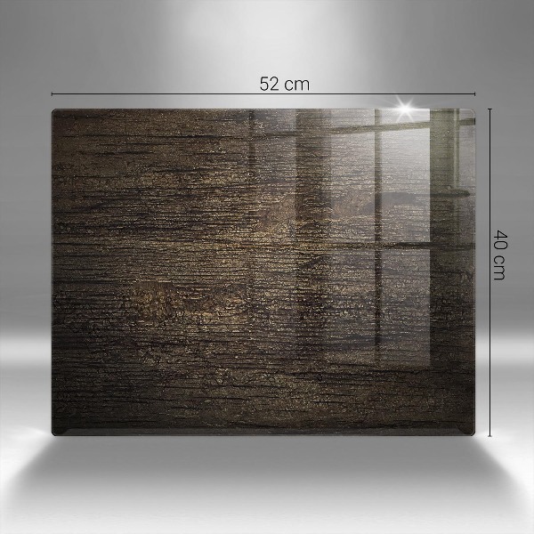 Posavaso de cristal para velas funerarias Textura de madera de corteza