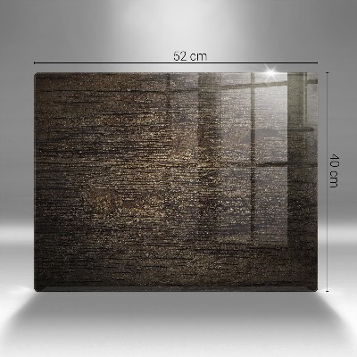 Posavaso de cristal para velas funerarias Textura de madera de corteza