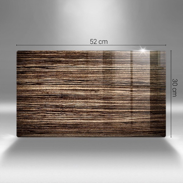 Posavaso de vidrio para velas Textura de madera