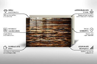 Posavaso de vidrio para velas Textura de madera