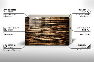 Posavaso de vidrio para velas Textura de madera