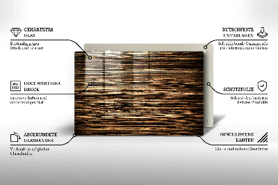 Posavaso de vidrio para velas Textura de madera