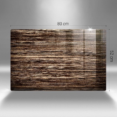 Posavaso de vidrio para velas Textura de madera