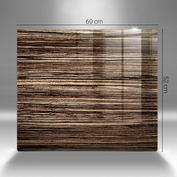 Posavaso de vidrio para velas Textura de madera