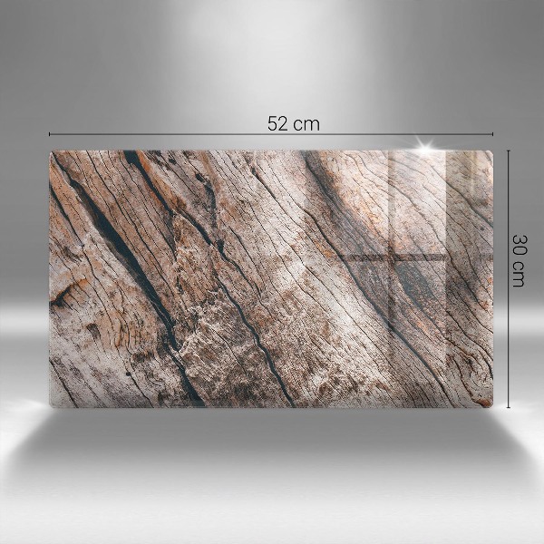 Posavaso de vidrio para velas funerarias Estructura de madera