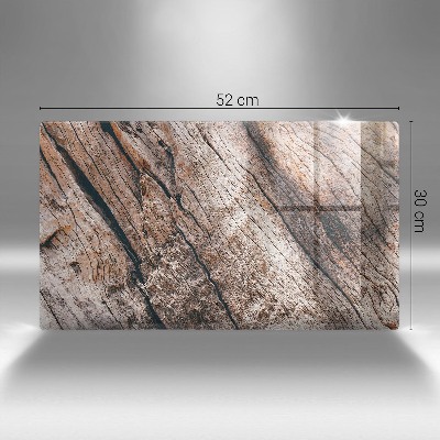 Posavaso de vidrio para velas funerarias Estructura de madera