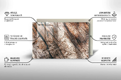 Posavaso de vidrio para velas funerarias Estructura de madera