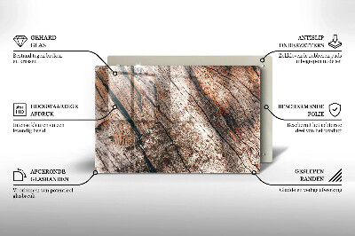 Posavaso de vidrio para velas funerarias Estructura de madera