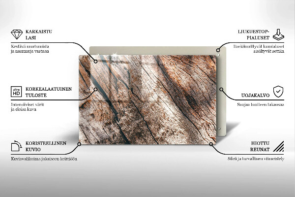 Posavaso de vidrio para velas funerarias Estructura de madera