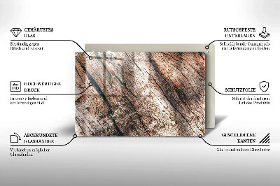 Posavaso de vidrio para velas funerarias Estructura de madera