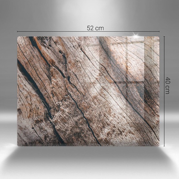 Posavaso de vidrio para velas funerarias Estructura de madera