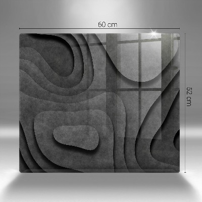 Posavaso de cristal para velas funerarias Formas de piedra 3D