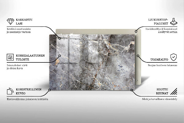 Posavaso de vidrio para velas Textura de piedra