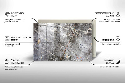 Posavaso de vidrio para velas Textura de piedra