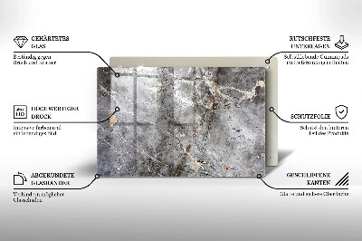 Posavaso de vidrio para velas Textura de piedra