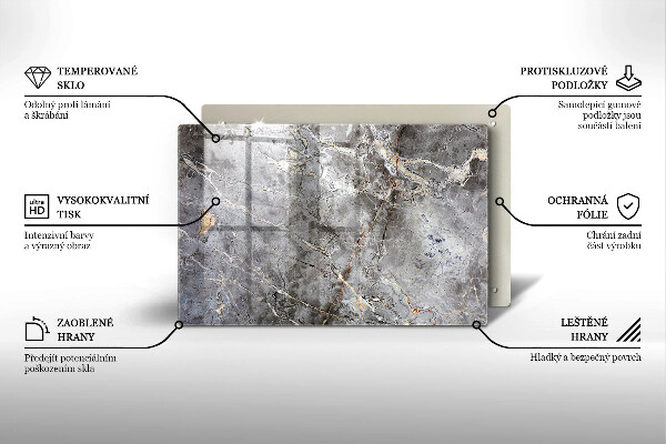 Posavaso de vidrio para velas Textura de piedra