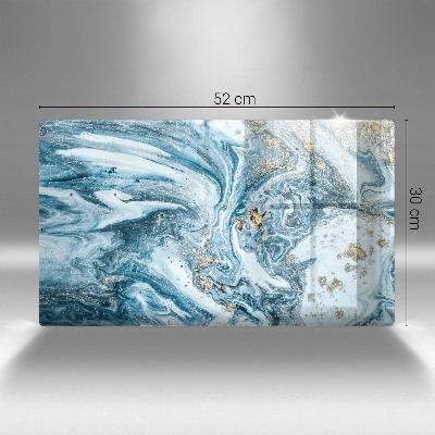 Posavaso de cristal para velas funerarias Estructura con oro