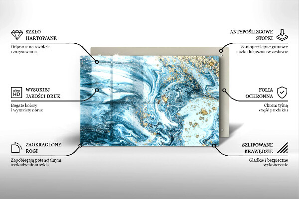 Posavaso de cristal para velas funerarias Estructura con oro