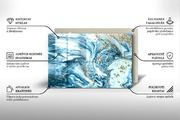 Posavaso de cristal para velas funerarias Estructura con oro