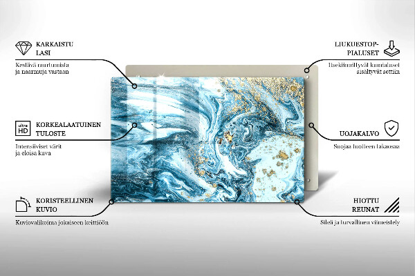 Posavaso de cristal para velas funerarias Estructura con oro