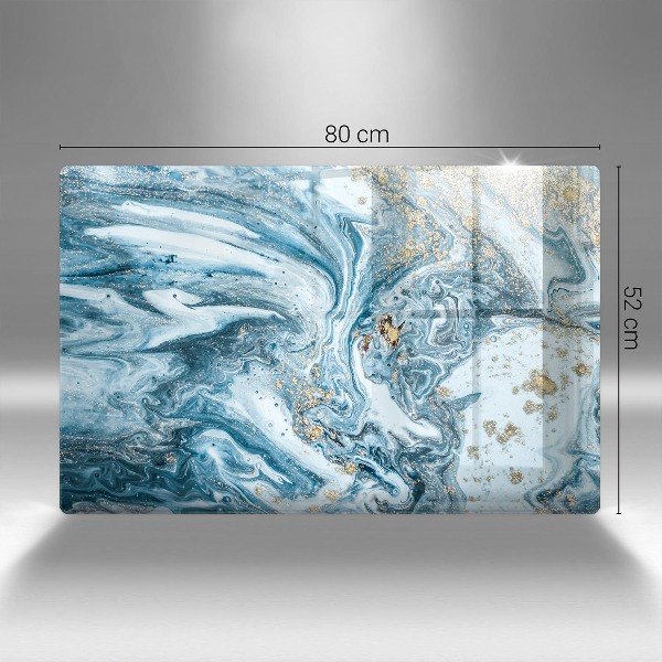 Posavaso de cristal para velas funerarias Estructura con oro