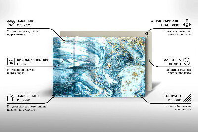 Posavaso de cristal para velas funerarias Estructura con oro