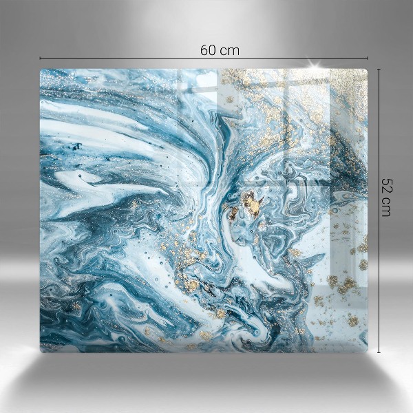 Posavaso de cristal para velas funerarias Estructura con oro