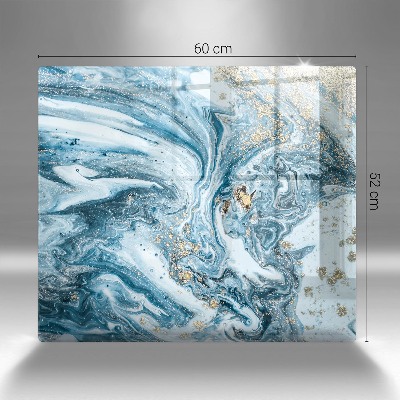 Posavaso de cristal para velas funerarias Estructura con oro