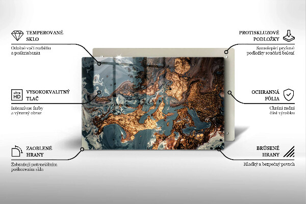 Posavaso de vidrio para velas Estructura de roca dorada