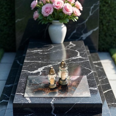 Posavaso de vidrio para velas Estructura de roca dorada