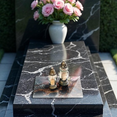 Posavaso de vidrio para velas Estructura de roca dorada