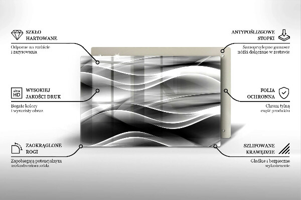 Posavaso de vidrio para velas funerarias Abstracción líneas suaves