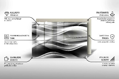 Posavaso de vidrio para velas funerarias Abstracción líneas suaves