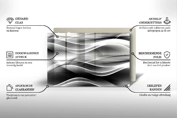Dekoracyjna podkładka pod znicz Abstrakcja łagodne linie