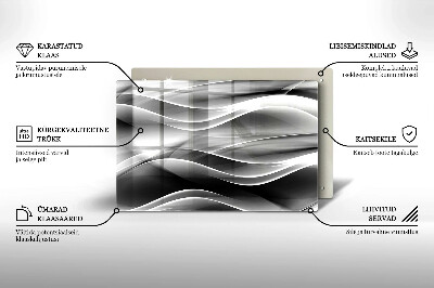 Posavaso de vidrio para velas funerarias Abstracción líneas suaves