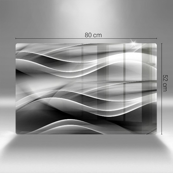 Posavaso de vidrio para velas funerarias Abstracción líneas suaves