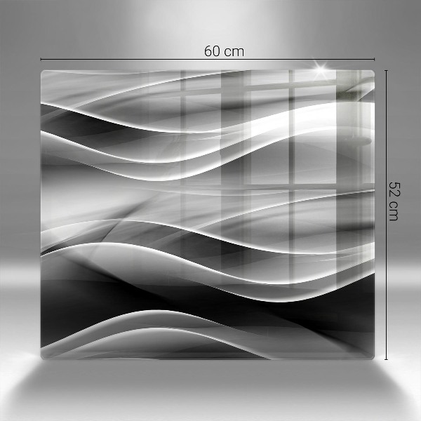 Posavaso de vidrio para velas funerarias Abstracción líneas suaves