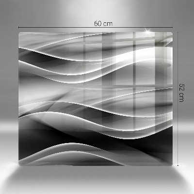 Posavaso de vidrio para velas funerarias Abstracción líneas suaves