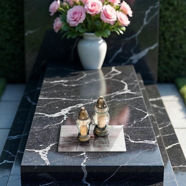 Posavaso de cristal para velas funerarias Tablas de madera viejas