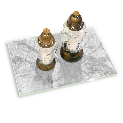 Posavaso de vidrio para velas Textura de hormigón