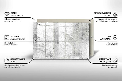 Posavaso de vidrio para velas Textura de hormigón