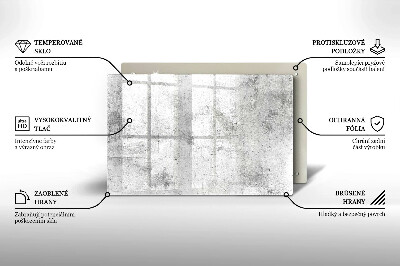 Posavaso de vidrio para velas Textura de hormigón