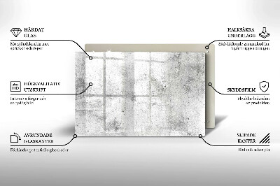 Posavaso de vidrio para velas Textura de hormigón
