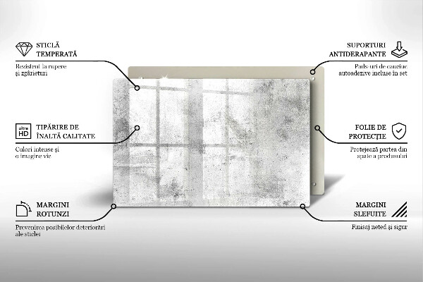 Posavaso de vidrio para velas Textura de hormigón