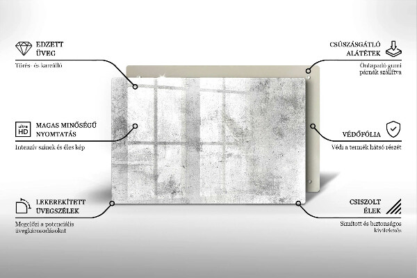Posavaso de vidrio para velas Textura de hormigón