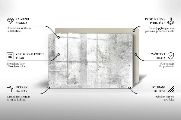 Posavaso de vidrio para velas Textura de hormigón
