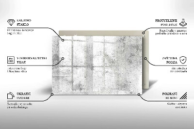 Posavaso de vidrio para velas Textura de hormigón