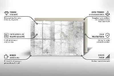 Posavaso de vidrio para velas Textura de hormigón